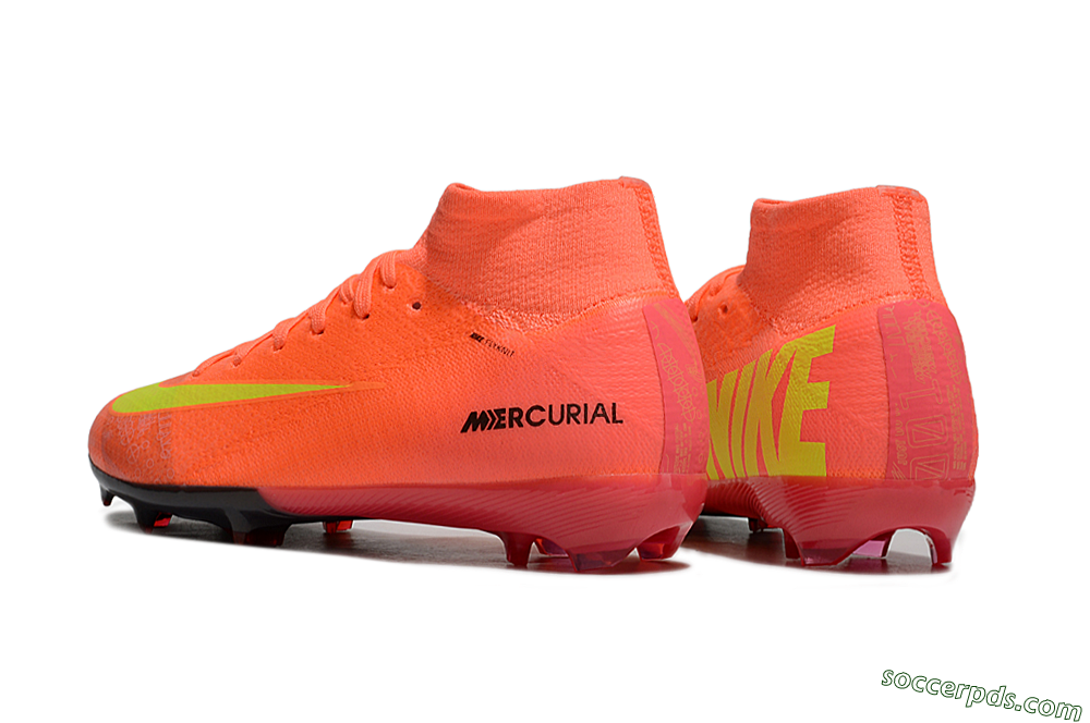 Nike Air Zoom Mercurial Superfly 10 Elite FG High-Tops Football Boots - Red/Yellow/Black 5