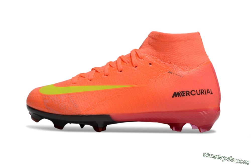 Nike Air Zoom Mercurial Superfly 10 Elite FG High-Tops Football Boots - Red/Yellow/Black 2