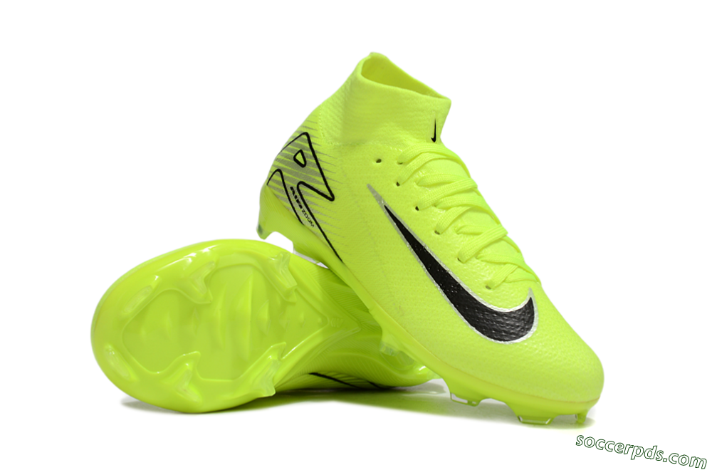 Nike Air Zoom Mercurial Superfly 10 Elite FG High-Tops Football Boots - Yellow/Black/Silver 0