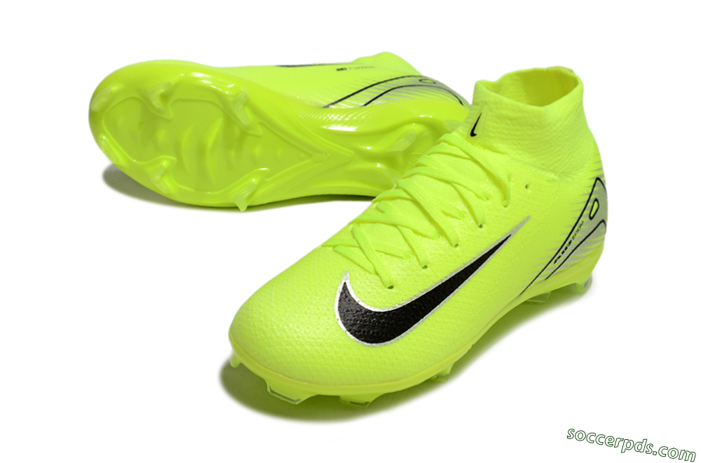 Nike Air Zoom Mercurial Superfly 10 Elite FG High-Tops Football Boots - Yellow/Black/Silver 3
