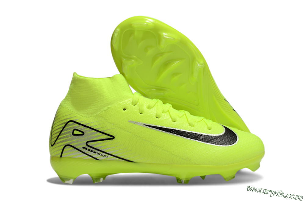 Nike Air Zoom Mercurial Superfly 10 Elite FG High-Tops Football Boots - Yellow/Black/Silver 1