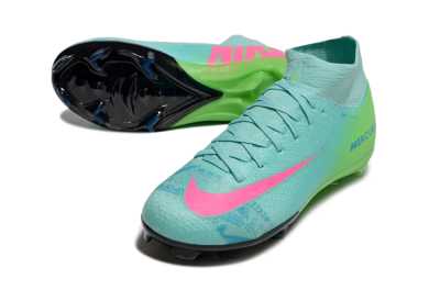 Nike Air Zoom Mercurial Superfly 10 Elite FG High-Tops Football Boots - Jade/Pink/Yellow