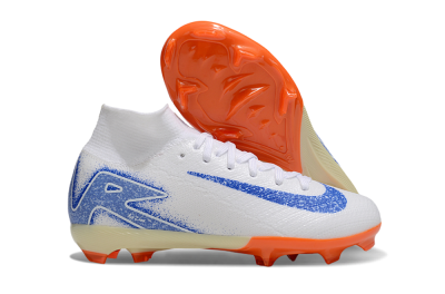 Nike Air Zoom Mercurial Superfly 10 Elite FG High-Tops Football Boots - White/Blue/Red