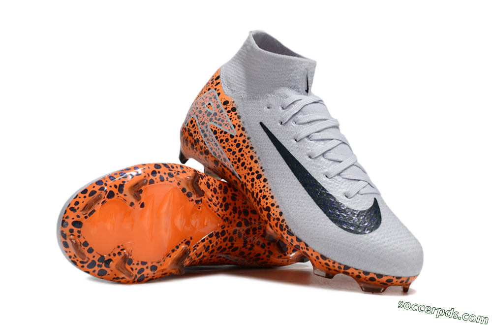 Nike Air Zoom Mercurial Superfly 10 Elite FG High-Tops Football Boots - Grey/Black/Leopard 0