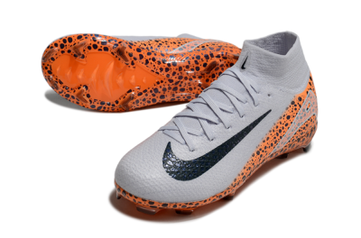 Nike Air Zoom Mercurial Superfly 10 Elite FG High-Tops Football Boots - Grey/Black/Leopard