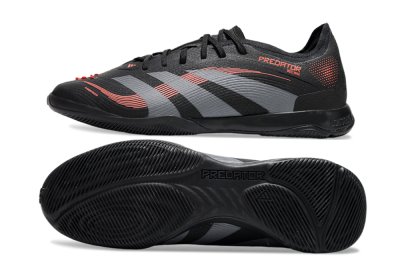 Adidas Predator 25 Elite IC Low-Tops Football Shoes - Black/Grey/Red