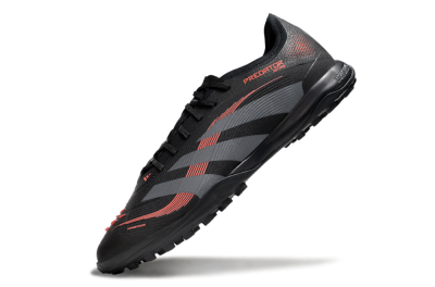 Adidas Predator 25 Elite TF Low-Tops Football Shoes - Black/Grey/Red
