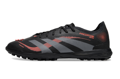 Adidas Predator 25 Elite TF Low-Tops Football Shoes - Black/Grey/Red