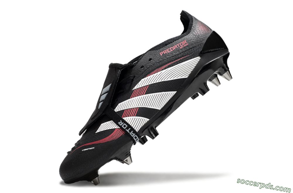 Adidas Predator 25 Elite Foldover Tongue SG Low-Tops Football Boots - Black/White/Red 5