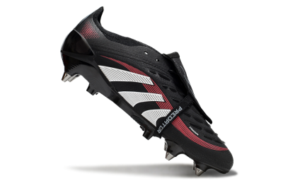 Adidas Predator 25 Elite Foldover Tongue SG Low-Tops Football Boots - Black/White/Red