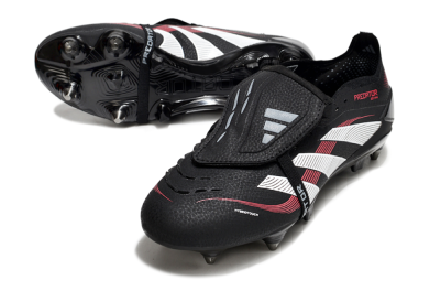 Adidas Predator 25 Elite Foldover Tongue SG Low-Tops Football Boots - Black/White/Red
