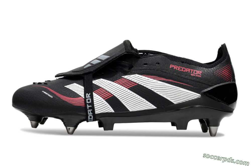 Adidas Predator 25 Elite Foldover Tongue SG Low-Tops Football Boots - Black/White/Red 2