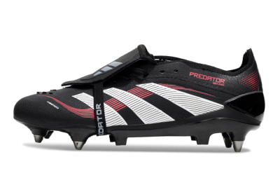 Adidas Predator 25 Elite Foldover Tongue SG Low-Tops Football Boots - Black/White/Red