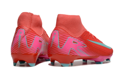 Nike Air Zoom Mercurial Superfly 10 Elite FG High-Tops Football Boots - Red/Jade/Pink