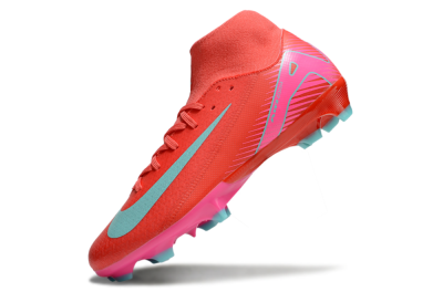 Nike Air Zoom Mercurial Superfly 10 Elite FG High-Tops Football Boots - Red/Jade/Pink