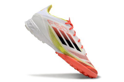 Adidas F50 Pro TF Low-Tops Football Shoes - White/Red/Yellow