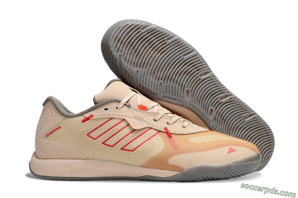 Adidas Fevernova IC Low-Tops Football Shoes - Pink/Brown/Red 1