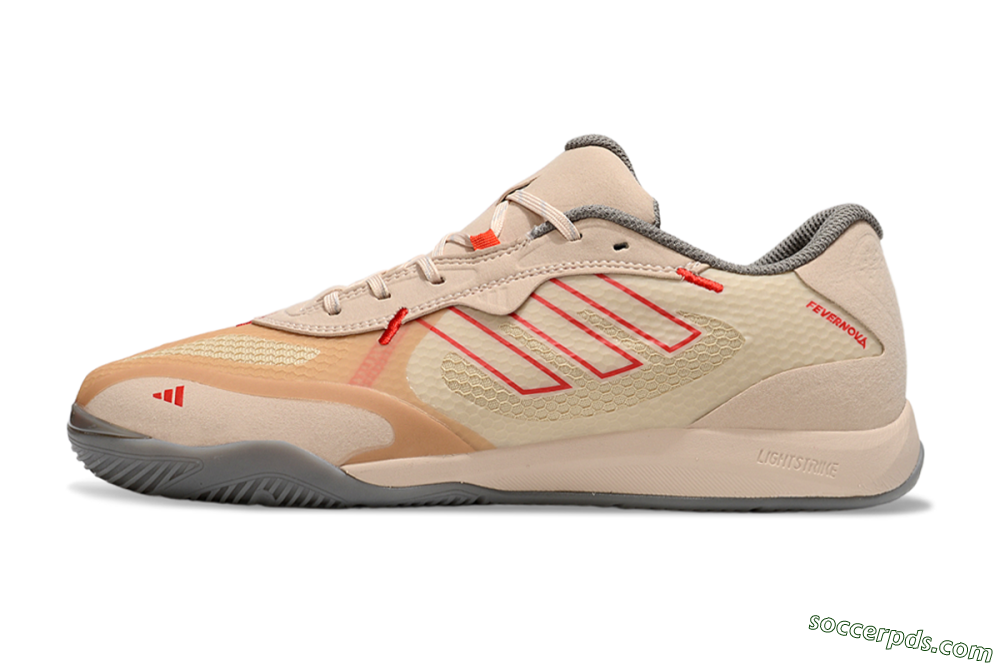 Adidas Fevernova IC Low-Tops Football Shoes - Pink/Brown/Red 2