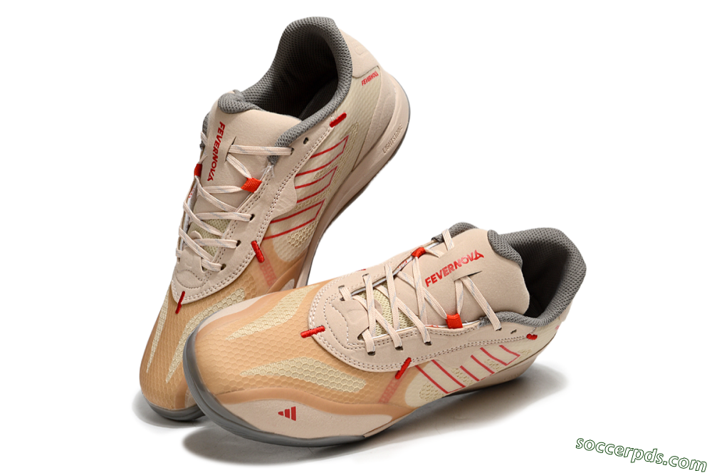 Adidas Fevernova IC Low-Tops Football Shoes - Pink/Brown/Red 3