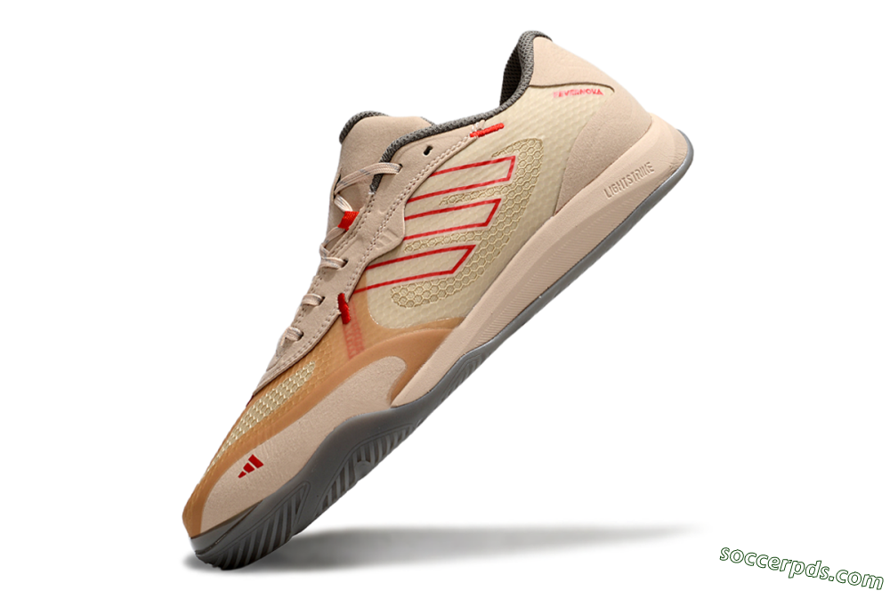 Adidas Fevernova IC Low-Tops Football Shoes - Pink/Brown/Red 5