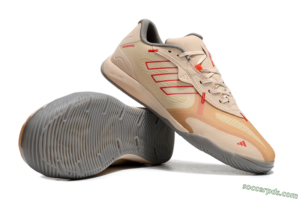 Adidas Fevernova IC Low-Tops Football Shoes - Pink/Brown/Red 0
