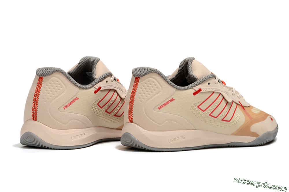 Adidas Fevernova IC Low-Tops Football Shoes - Pink/Brown/Red 6
