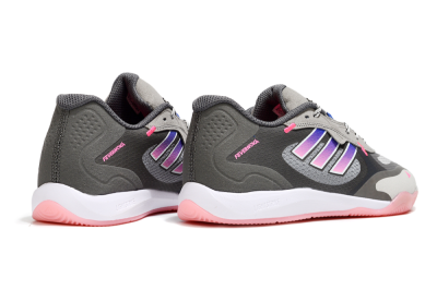 Adidas Fevernova IC Low-Tops Football Shoes - Grey/Purple/Pink