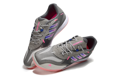 Adidas Fevernova IC Low-Tops Football Shoes - Grey/Purple/Pink