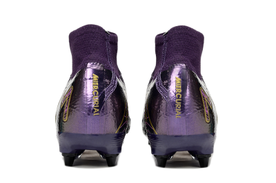Nike Air Zoom Mercurial Superfly 10 Elite SG High-Tops Football Boots - Purple/White/Gold