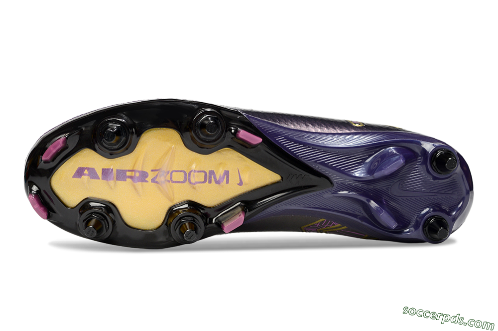 Nike Air Zoom Mercurial Superfly 10 Elite SG High-Tops Football Boots - Purple/White/Gold 6