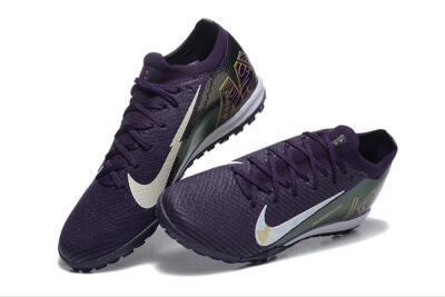 Nike Air Zoom Mercurial Vapor 16 Elite TF Low-Tops Football Shoes - Purple/White/Gold