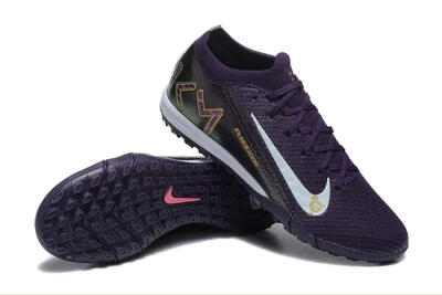 Nike Air Zoom Mercurial Vapor 16 Elite TF Low-Tops Football Shoes - Purple/White/Gold