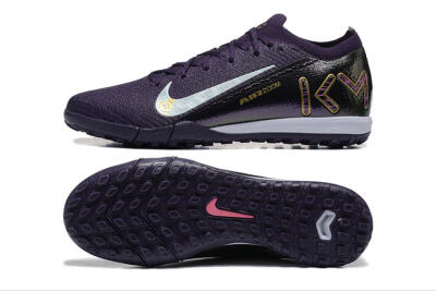 Nike Air Zoom Mercurial Vapor 16 Elite TF Low-Tops Football Shoes - Purple/White/Gold