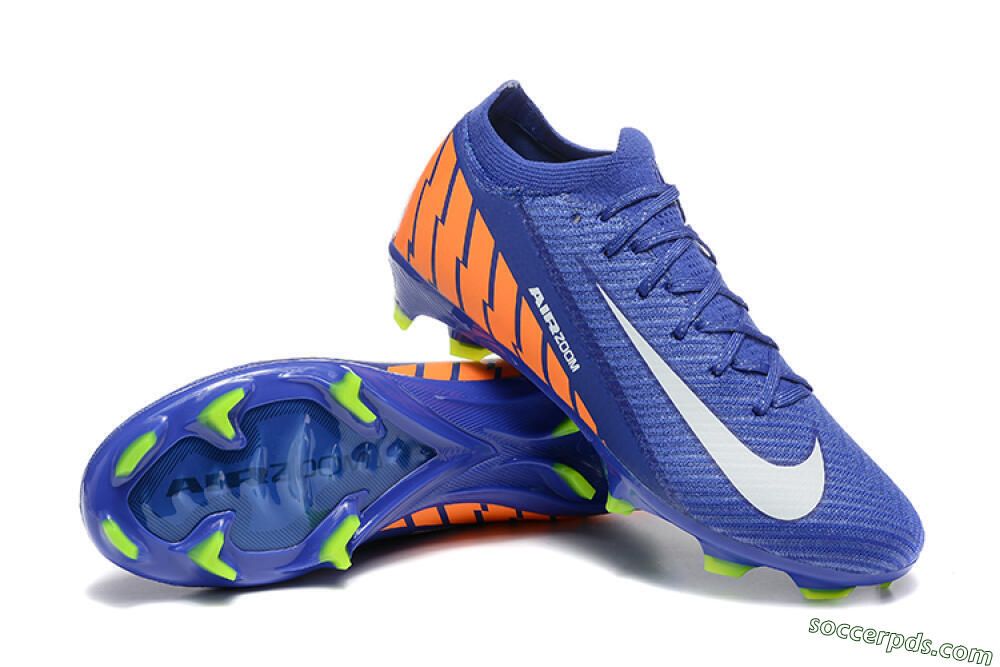 Nike Air Zoom Mercurial Vapor 16 Elite FG Low-Tops Football Boots - Blue/White/Orange 4