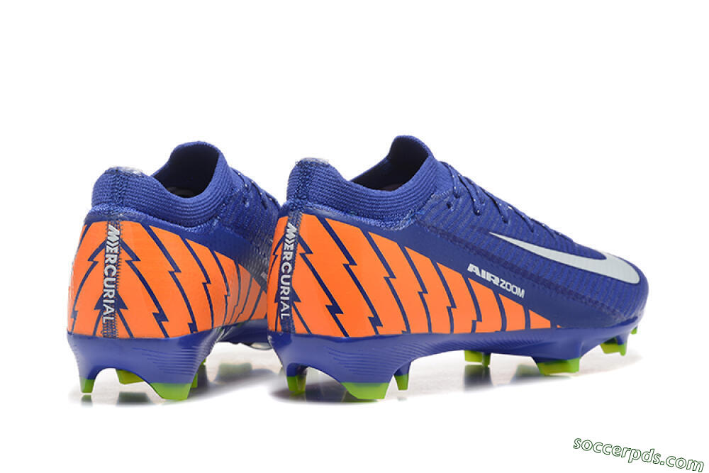 Nike Air Zoom Mercurial Vapor 16 Elite FG Low-Tops Football Boots - Blue/White/Orange 9