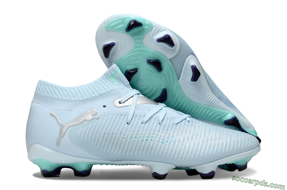 Puma Future 8 Ultimate FG Low-Tops Football Boots - Jade/Silver 1
