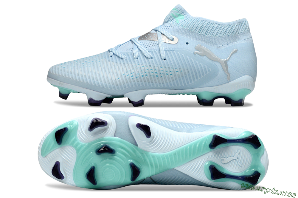 Puma Future 8 Ultimate FG Low-Tops Football Boots - Jade/Silver 0