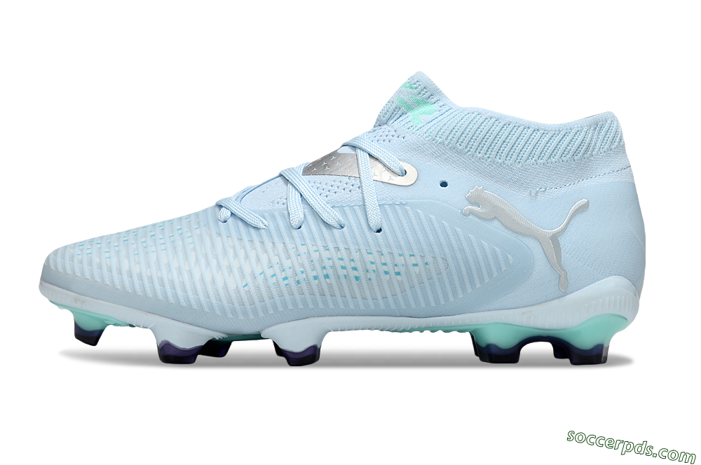 Puma Future 8 Ultimate FG Low-Tops Football Boots - Jade/Silver 2