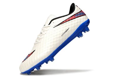 Nike Hypervenom Phantom FG Low-Tops Football Boots - White/Red/Blue