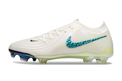 Nike Phantom GX Elite FG Low-Tops Football Boots - Beige/Blue/Black