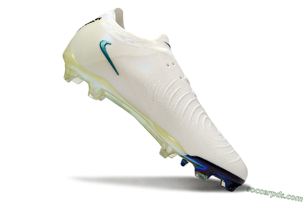Nike Phantom GX Elite FG Low-Tops Football Boots - Beige/Blue/Black 4