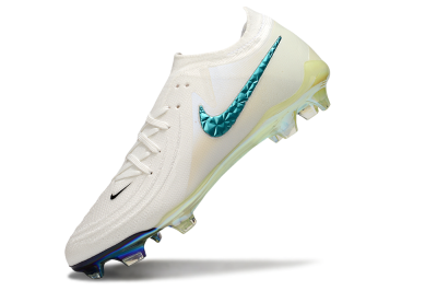 Nike Phantom GX Elite FG Low-Tops Football Boots - Beige/Blue/Black