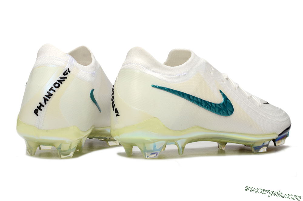 Nike Phantom GX Elite FG Low-Tops Football Boots - Beige/Blue/Black 6
