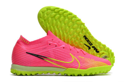 Nike Air Zoom Mercurial Vapor 15 Elite TF Low-Tops Football Shoes - Pink/Yellow/Black