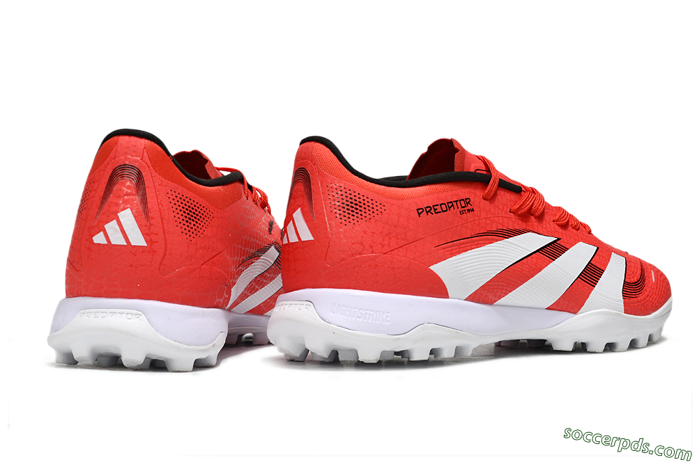 Adidas Predator 24 Elite TF Low-Tops Football Shoes - Red/White/Black 5