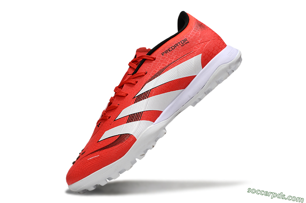 Adidas Predator 24 Elite TF Low-Tops Football Shoes - Red/White/Black 4