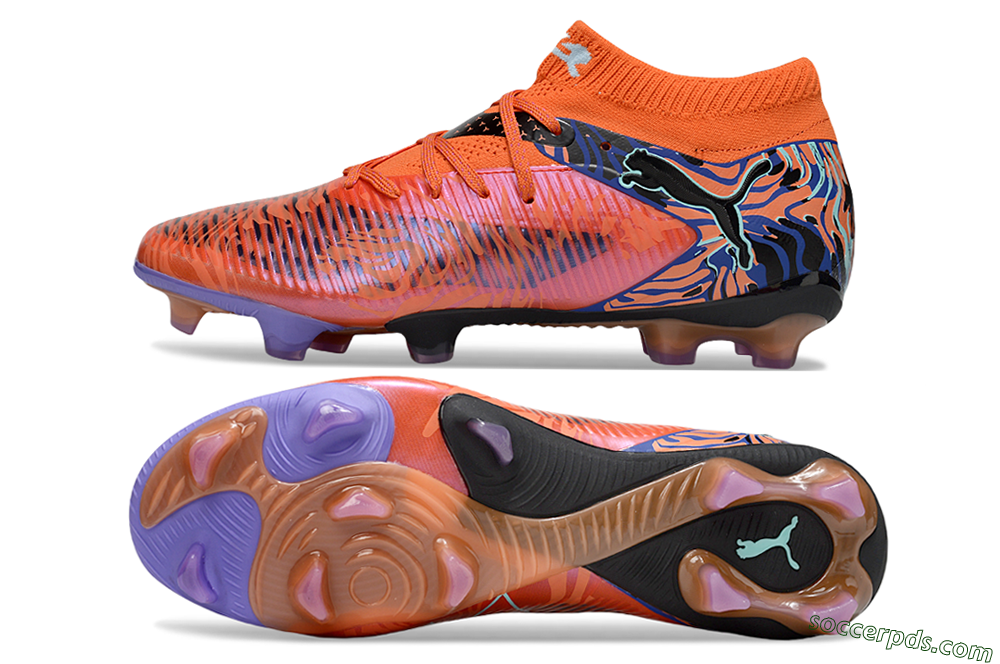 Puma Future 8 Ultimate FG Low-Tops Football Boots - Red/Black/Jade 0