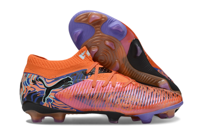 Puma Future 8 Ultimate FG Low-Tops Football Boots - Red/Black/Jade