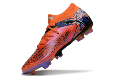 Puma Future 8 Ultimate FG Low-Tops Football Boots - Red/Black/Jade