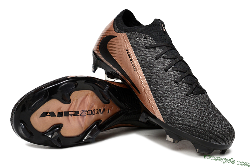 Nike Air Zoom Mercurial Vapor 16 Elite FG Low-Tops Football Boots - Black/Gold 3